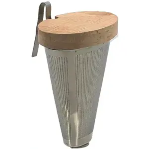 Comparateur de prix : OGO LIVING Infuseur à thé inox et couvercle bois