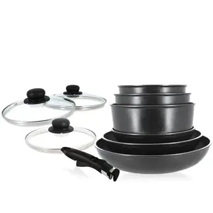 Comparateur de prix : MENASTYL - SET 10 PIÈCES POÊLESET CASSEROLES INDUCTIONMADE IN FRANCE