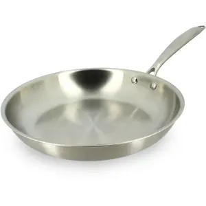 Menastyl Cuisson - Poêle triply induction grise - 29.5x50x5 cm T.U pas cher