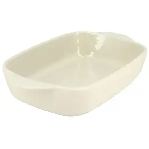 MENASTYL - PLAT À FOUR OCTAVE RECTANGLE 27X16.5CM EN GRÈS BEIGE pas cher