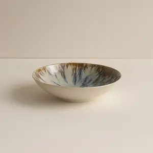 NOVASTYL LOT 6 ASSIETTES CALOTTES MAKA 21CM EN PORCELAINE pas cher