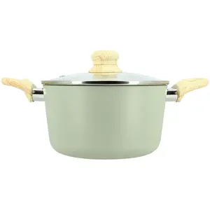 MENASTYL Faitout en aluminium 20cm céladon - compatible induction COLORAMA TU pas cher