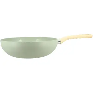 Menastyl Cuisson - Wok Colorama induction celadon - 47.5x28x8 cm T.U pas cher