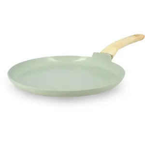 Comparateur de prix : Menastyl Crêpière en aluminium 26cm céladon - compatible induction COLORAMA TU
