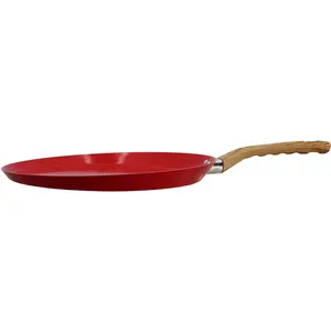 Menastyl Galetière en aluminium 32cm rouge - compatible induction COLORAMA TU pas cher