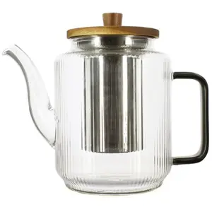 Comparateur de prix : Théière Karl en verre borosilicate anse gris fumé 550 ml Ogo