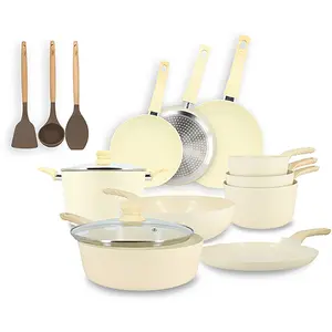 Set 13 pièces de cuisson aluminium - compatible induction COLORAMA TU pas cher