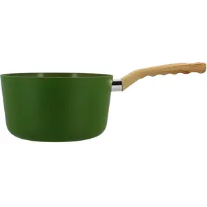 Casserole olive 20cm en aluminium induction poignée effet bois Menastyl pas cher