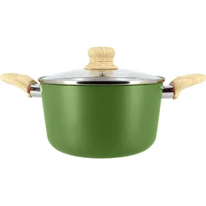 Menastyl Faitout en aluminium 20cm vert - compatible induction pas cher