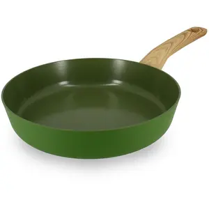 Menastyl Cuisson - Poêle Colorama induction olive - 43x24.5x5 cm T.U pas cher