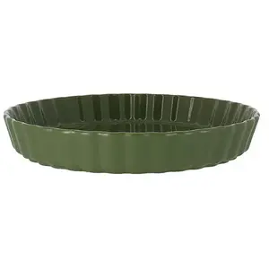 Moule à tarte Octave en grès vert 29 cm Menastyl pas cher