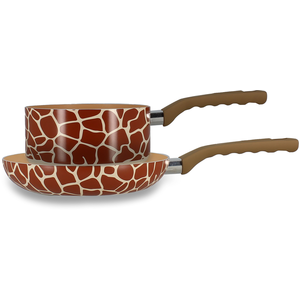 Set de Cuisson Poêle 24 cm et Casserole 18 cm Girafe MENASTYL