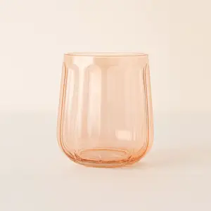 Lot de 4 gobelets en verre 52,5cl rose