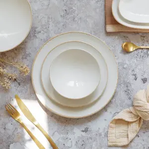 Lot 6 coupelles nuance 15cm en porcelaine blanc Novastyl pas cher