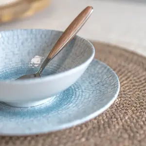 Novastyl Lot de 6 coupelles en porcelaine 15cm, AQUA pas cher