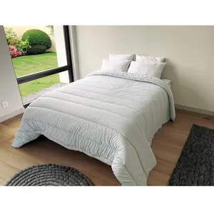 Colas Normand - Couette Tempérée  Top Cool rayée blanc/bleu - 140x200 cm 140x200 cm pas cher