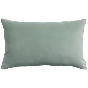 3S. x Home Maison Vivaraise Coussin uni Elise Opaline 40 x 65 pas cher