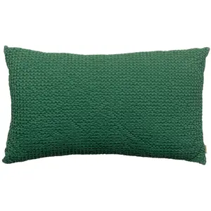 3S. x Home Coussin coton stonewashed Vivaraise Maia 30x50 cm pas cher