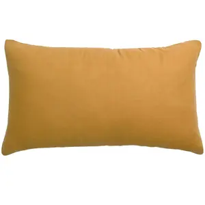 3S. x Home Maison Vivaraise Coussin uni Zeff Ocre 30 x 50