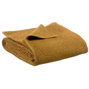 Comparateur de prix : 3S. x Home Jeté de lit stonewashed  en coton bronze 240 x 260