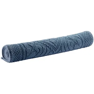3S. x Home Maison Vivaraise Tapis de bain uni Enzo Tempête 54 x 64 pas cher