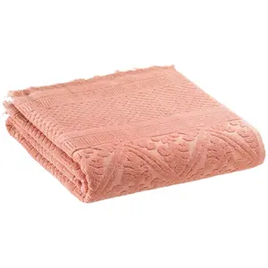 3S. x Home Drap de bain uni Zoe Argile pas cher