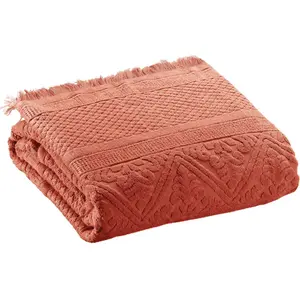 Vivaraise Drap de bain Zoe Sienne 100 x 180 pas cher