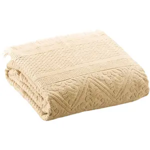 3S. x Home Drap de bain uni Zoe Vanille