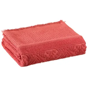 3S. x Home Drap de bain uni Zoé Brique