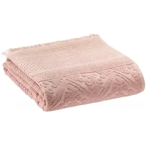 3S. x Home Maison Vivaraise Drap de bain uni Zoe Aubepine 100 x 180