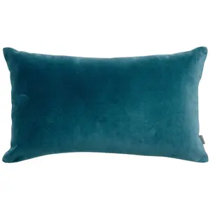 3S. x Home Maison Vivaraise Coussin uni Elise Riviera 30 x 50 pas cher