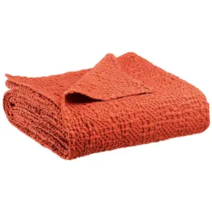 Comparateur de prix : 3S. x Home Jeté stonewashed  en coton rooibos 180 x 260