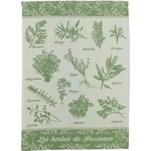 Comparateur de prix : 3S. x Home Torchon jacquard Herbes de provence Vert