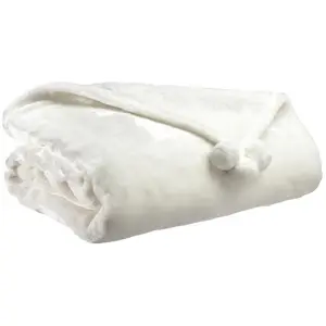 3S. x Home Plaid Tender pompons Neige pas cher