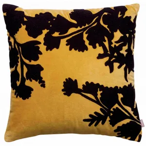3S. x Home Vivaraise - Coussin brodé Rosalie mirabelle - 45x45 cm 45x45 cm