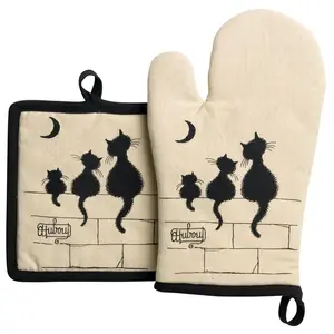 Comparateur de prix : Lot gant/manique Dubout 3 chats Winkler 18 X 28 BEIGE