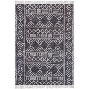 3S. x Home Maison Vivaraise Tapis Maïs Charbon/ivoire 160 x 230 pas cher