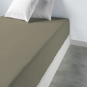 Ateliers du Linge - Drap housse uni bonnet 35 cm cedre 140x190 cm pas cher