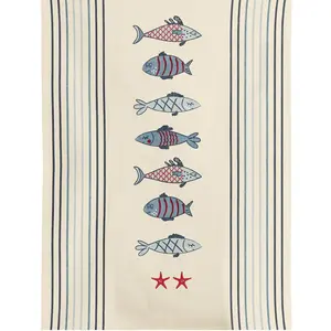 3S. x Home Maison Vivaraise Torchon New Pesk Bleu 50 x 70Vendu par3suisses