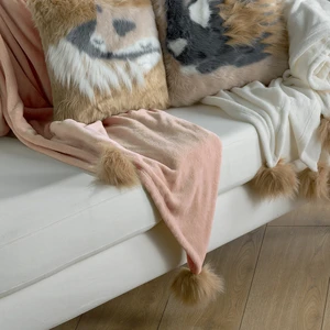 Comparateur de prix : Housse De Rêve Plaid 120x150 cm Polyester Brushy Blush 120 x 150 cm