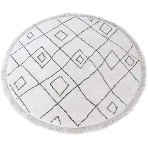 3S. x Home Maison Vivaraise Tapis Ervin Ivoire taupe pas cher