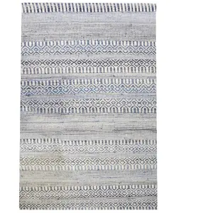 3S. x Home Tapis Ivoire/bleu VICTORIA pas cher