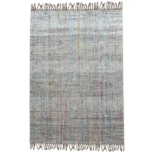 3S. x Home Maison Vivaraise Tapis Fahro Multicolore naturel pas cher