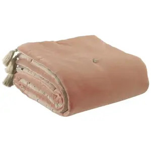 Vivaraise Edredon pompons Elise Epice 80 x 180 cm