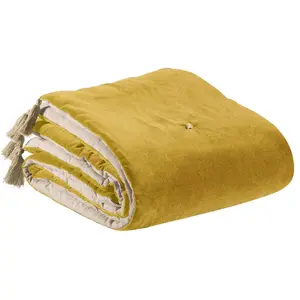 3S. x Home Maison Vivaraise Edredon pompons Elise Mais 80 x 180