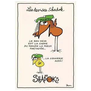 Comparateur de prix : Winkler - Torchon Shadoks Le bon sens ecru 48 x 72 cm Winkler