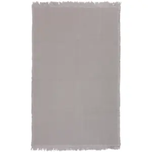 3S. x Home Tapis Gris 140x85cm ALVIN pas cher