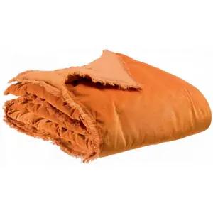 Comparateur de prix : 3S. x Home Maison Vivaraise Plaid uni Fara Ambre