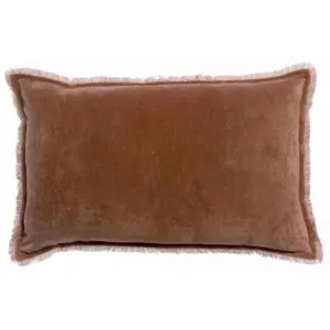 3S. x Home Maison Vivaraise Coussin uni Fara Bois de rose 40 x 65Vendu parslowood-interior