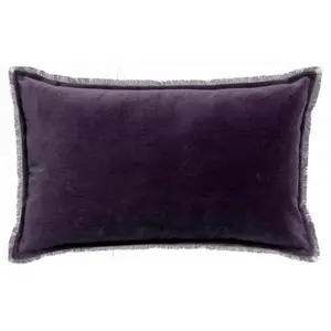 Comparateur de prix : 3S. x Home Maison Vivaraise Coussin uni Fara Raisin 40 x 65